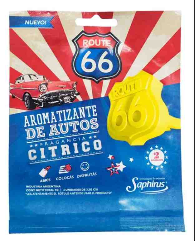 SAPHIRUS CITRICO AROMATIZADOR DE AUTOS X2 UNIDADES 